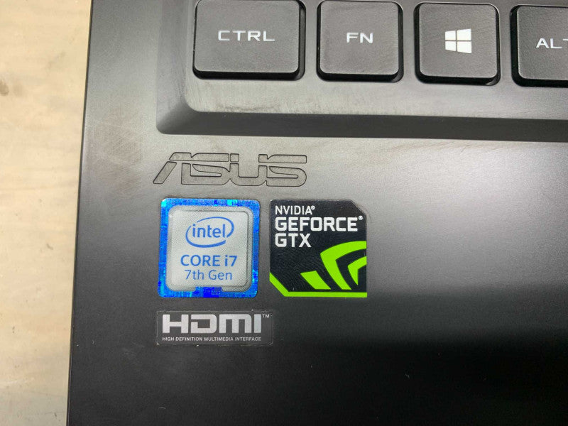 ASUS GL503V Gaming Laptop i7 7th gen FOR PARTS READ -