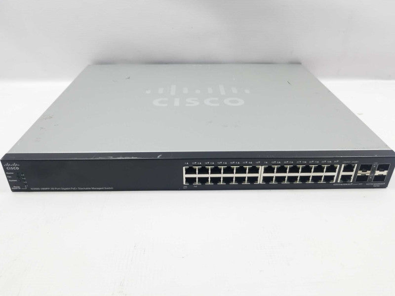 Cisco Small Business SG500-28MPP 28-Port Gigabit PoE Stackable Managed Switch ~