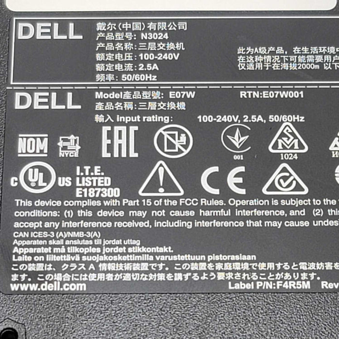 Dell N3024 24 Port Gigabit Ethernet Switch