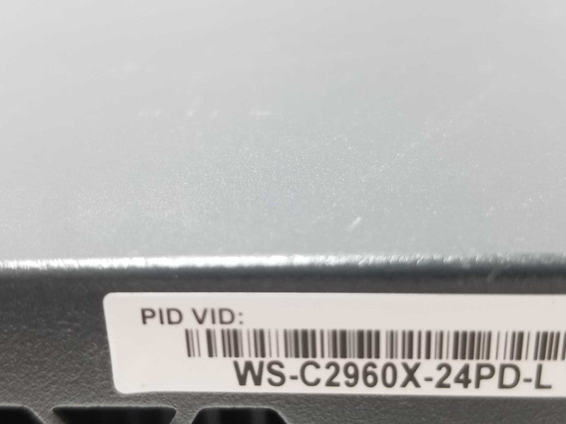 Cisco WS-C2960X-24PD-L 24 Port PoE GigE 2960X LAN BASE Switch, FCTY RESET ~