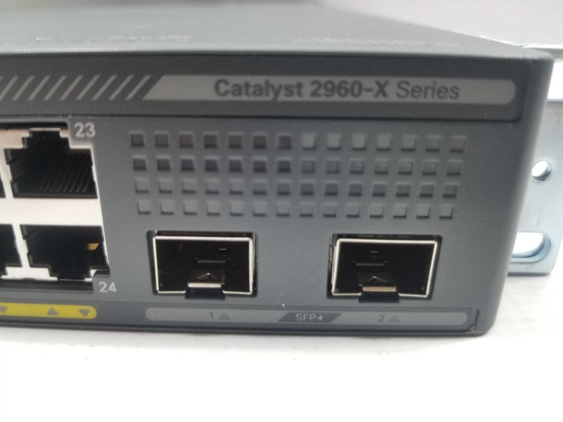 Cisco WS-C2960X-24PD-L 24 Port PoE GigE 2960X LAN BASE Switch, FCTY RESET ~