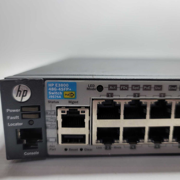 HP E3800 48G-4SFP+ PoE+ 48-Port Fully Managed Network Switch