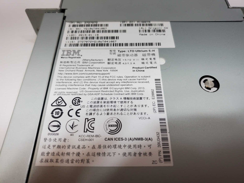 IBM LTO Ultrium 5-H SAS LTO-5 Tape Drive (