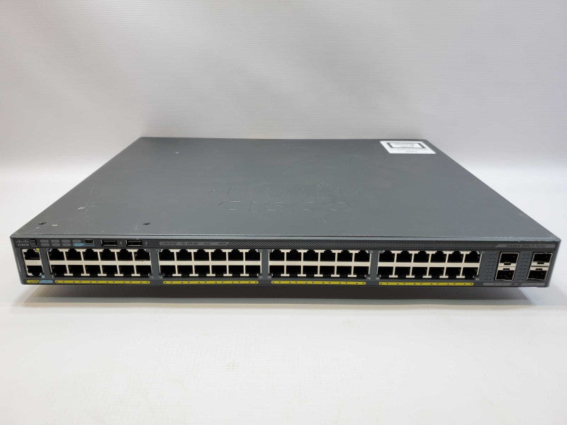 Cisco WS-C2960X-48FPS-L 2960-X Series 48-Port Gigabit Switch [Factory Reset] (