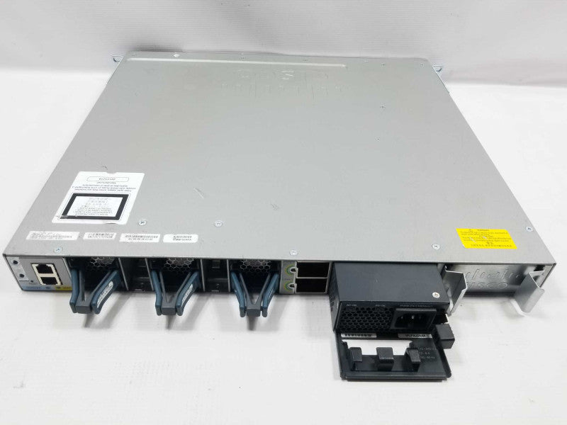 Cisco WS-C3850-48F-S 48 Port PoE+ Stackable Switch, 1x PWR-C1-1100WAC ~
