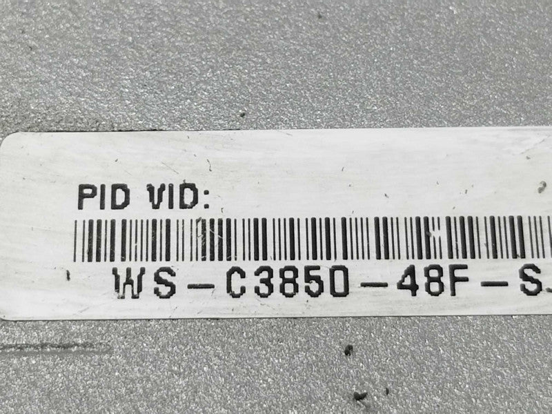 Cisco WS-C3850-48F-S 48 Port PoE+ Stackable Switch, 1x PWR-C1-1100WAC ~