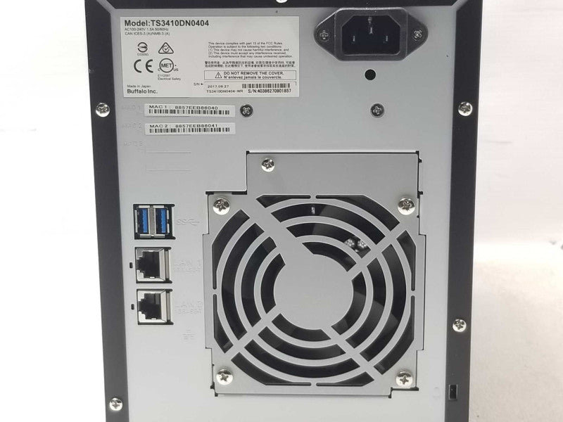buffalo terastation TS3410DN0404 4-Bay NAS, No HDD/Caddies _