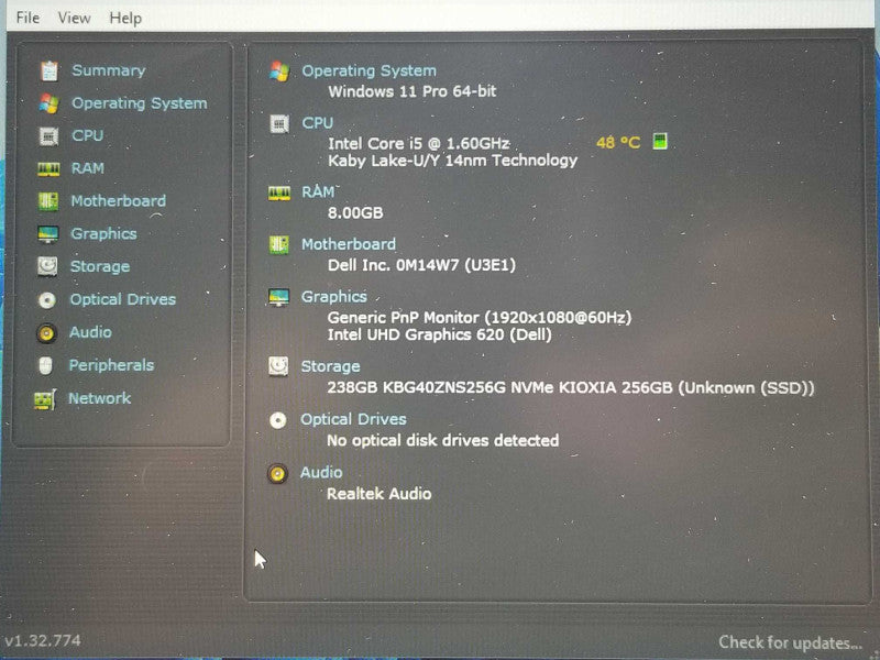Dell Latitude 5580, Core I5-8365U 1.6GHz, 8GB DDR4, 256GB SSD, 15.6\\" _