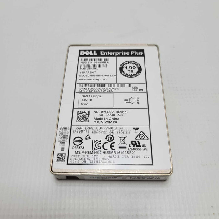 Dell 1.92TB SAS 12Gb/s Read Intensive 2.5\\'\\' SSD Y2M2R DELL PowerEdge