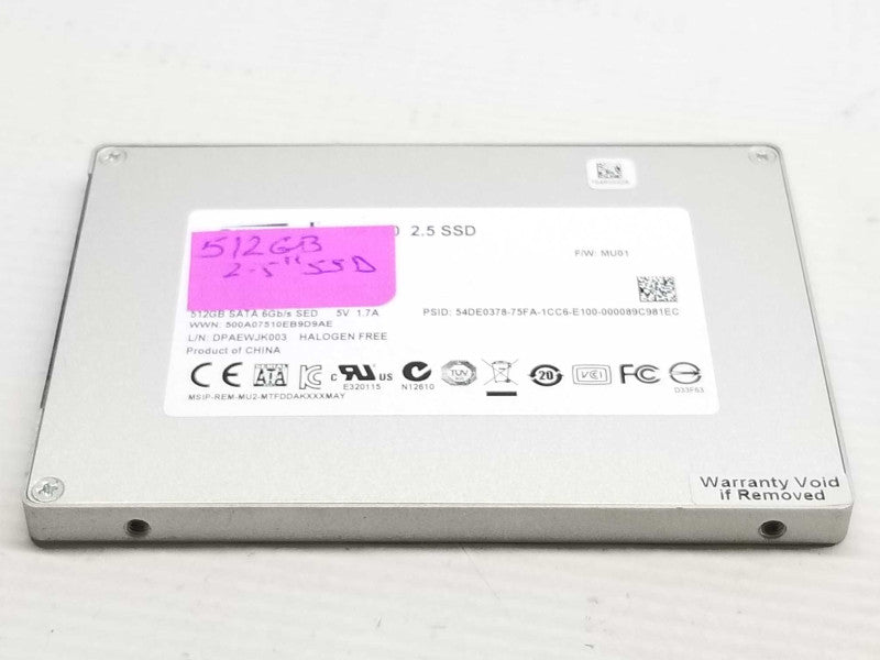 Crucial 2.5\\" 512GB SATA SSD 6Gbps Hard Drives  _