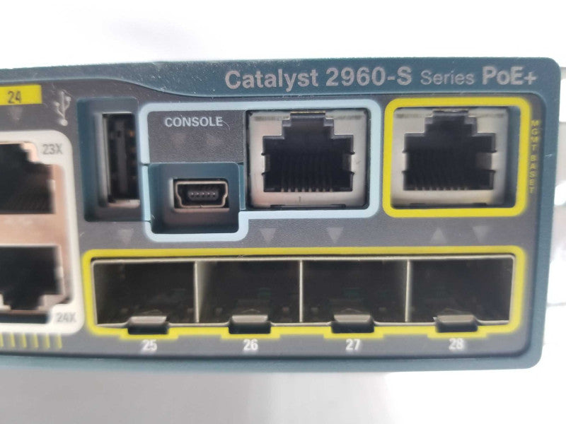 Cisco WS-C2960S-24PS-L Gigabit PoE+ Switch w/ Brackets, QTY ~