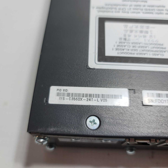 Cisco Catalyst WS-C3560X-24T-L 24x 10/100/1000 GIGABIT Port Switch