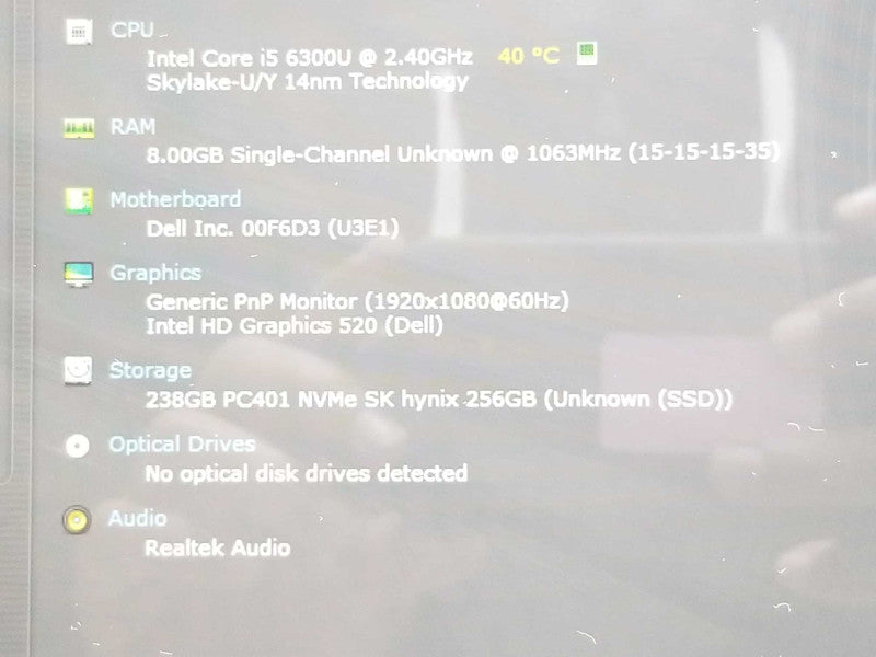 Dell Latitude 7480, Core I5-6300U 8GB DDR4 256GB SSD 14\\" Touch Screen _