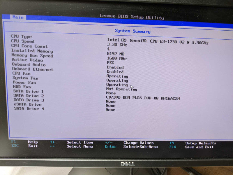 Lenovo E31 workstation Xeon E3-1230 V2 3.3GHz 8GB DDR3 GPU