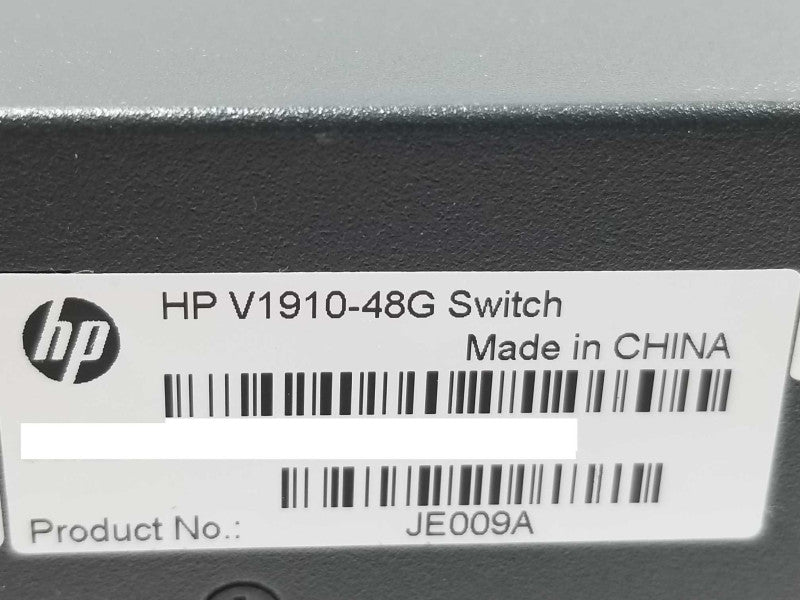 HP JE009A V1910-48G 48-Port 10/100/1000 Switch. ~