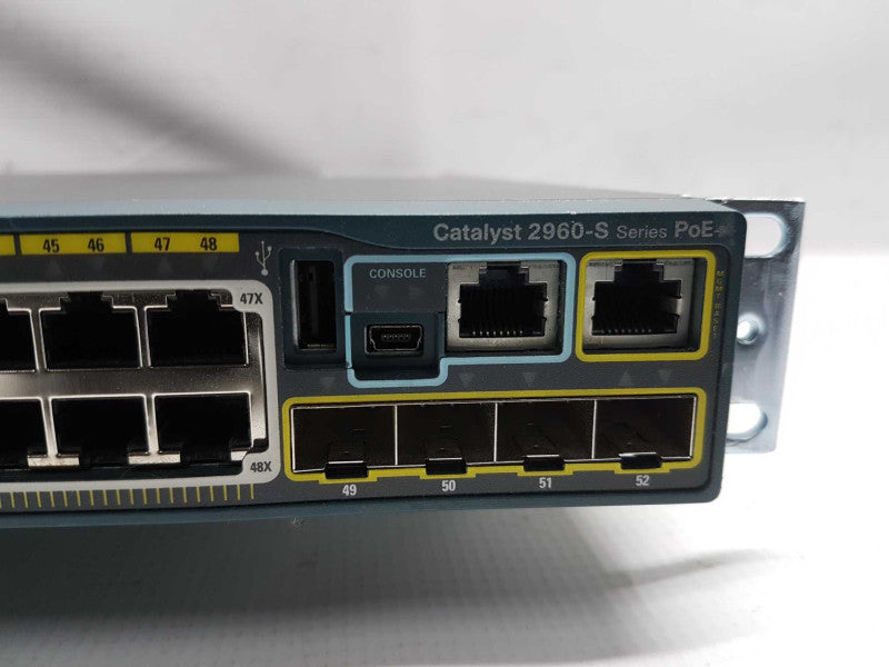 Cisco Catalyst 2960-S Series PoE+ WS-C2960S-48LPS-L / C2960S-STACK Module #