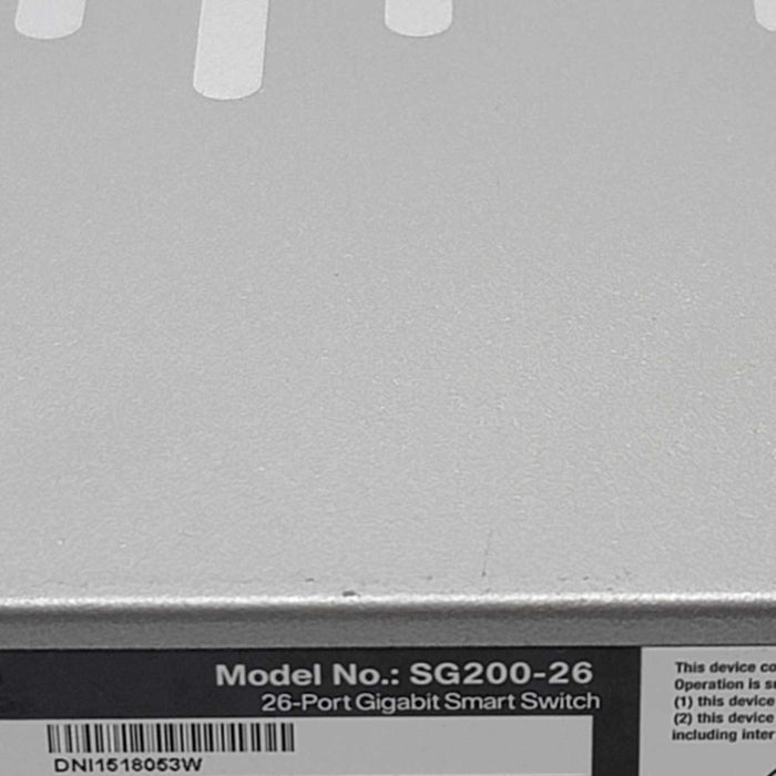 Cisco Small Business SG200-26 26-Port Gigabit Smart Switch