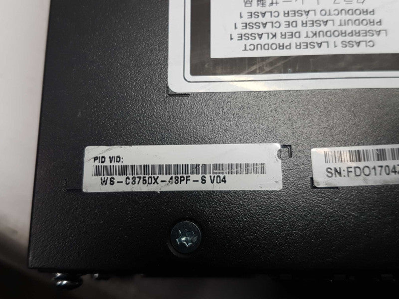 cisco catalyst 3750X Series WS-C3750X-48PF-S / 1G Network adapter / FACT RESET #