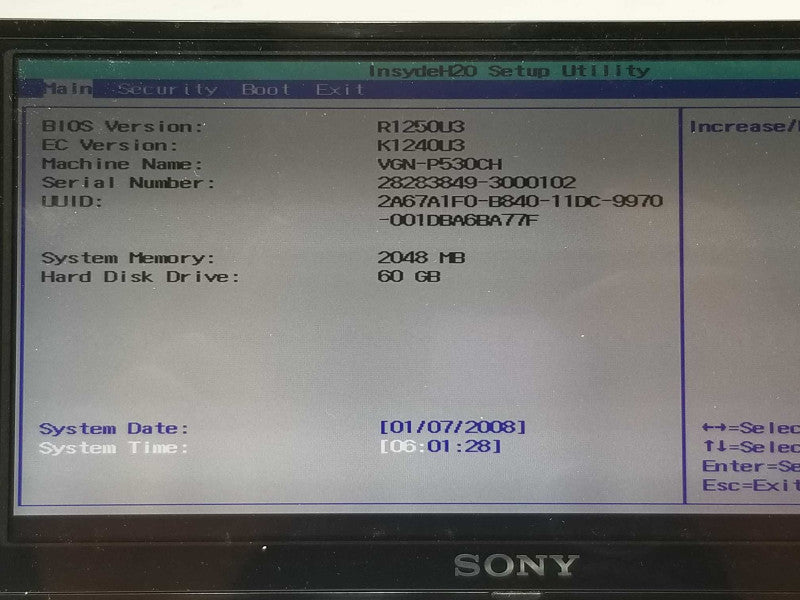 Sony Vaio VGN-P530CH Portable Mini Laptop, 2GB RAM, 60GB HDD _