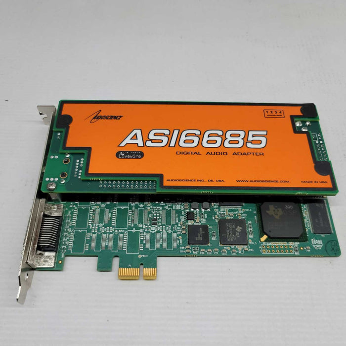 AudioScience ASI 6685 8 Channel Livewire PCIe Soundcard