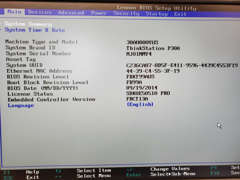 Lenovo P300 Xeon E3-1241 V3 @ 3.5 GHz 16GB Ram No HDD Nvidia K600 (