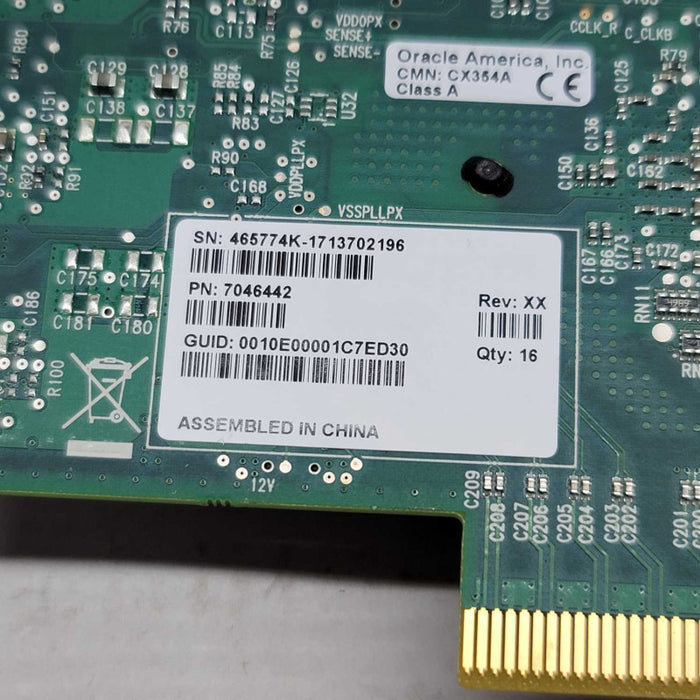 Mellanox CX354A ConnectX-3 QSFP 40GbE Dual-Port Server HBA Oracle 7046442