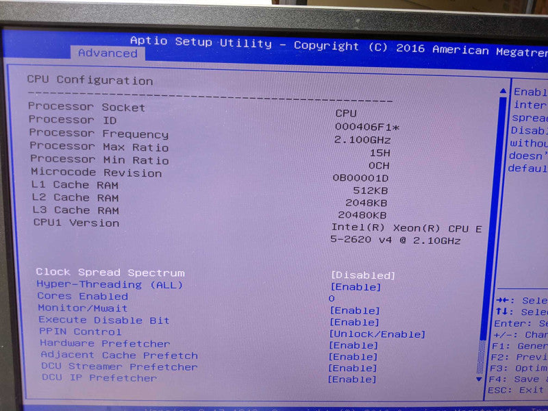 SuperMicro X10SRH-CLN4F Xeon E5-2620 V4 @ 2.1GHz No RAM 2x PSU 3.5\\"