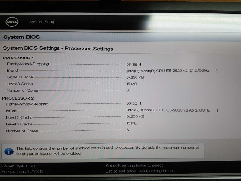 Dell Poweredge T620 2x Xeon E5-2620 V2 @ 2.10ghz / 192gb ram / H710 adapter #