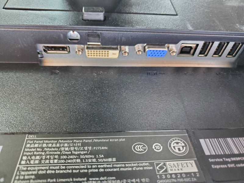 Dell P2714Hc Monitor IPS LED 2560 X 1440 16:9 DVI-D VGA D (