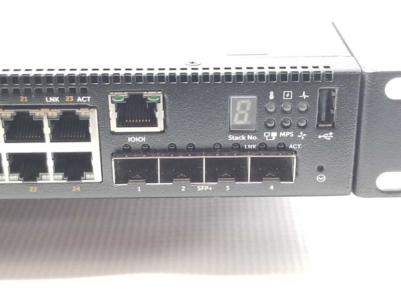 Dell Networking N1524p 24 Port Gigabit PoE+ Switch with Rack Ears, Read _