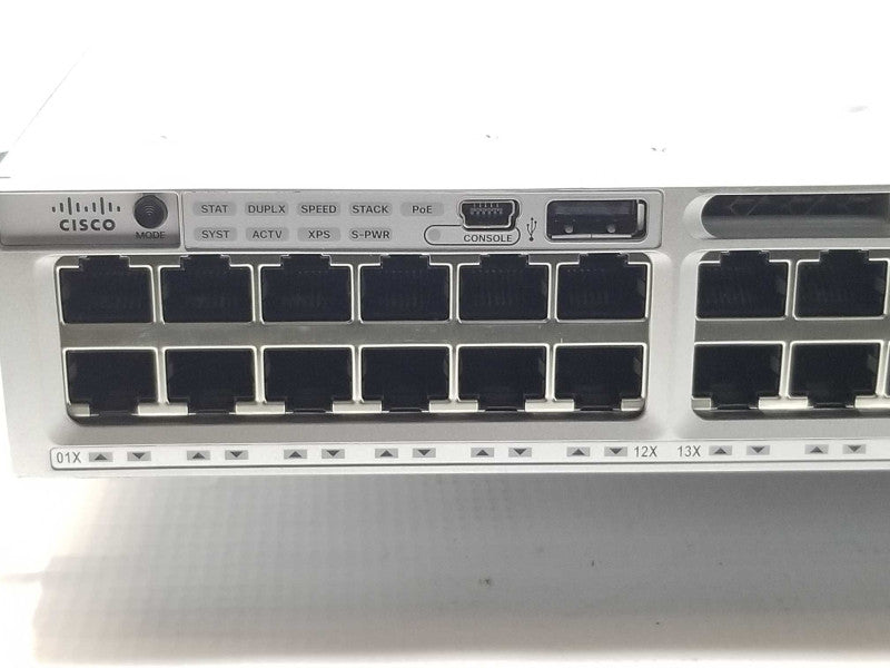 Cisco WS-C3850-48F-S 48 Port Gigabit PoE Switch with 1x 1100WAC _