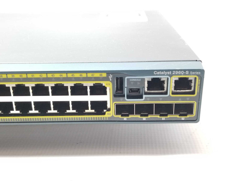 Cisco WS-C2960S-48TS-L Catalyst 2960 48 Gigabit Port Network Switch _