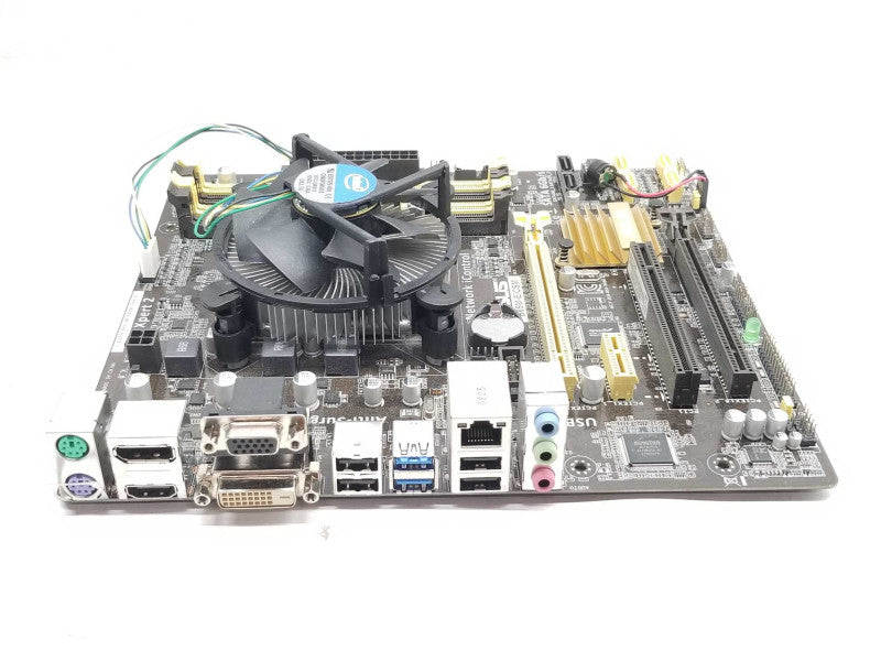 Asus B85M-E/CSM Desktop Board with Core I3-4130 CPU, No RAM/IO Back cover _