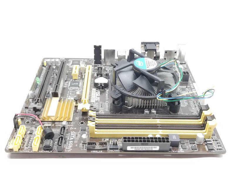 Asus B85M-E/CSM Desktop Board with Core I3-4130 CPU, No RAM/IO Back cover _
