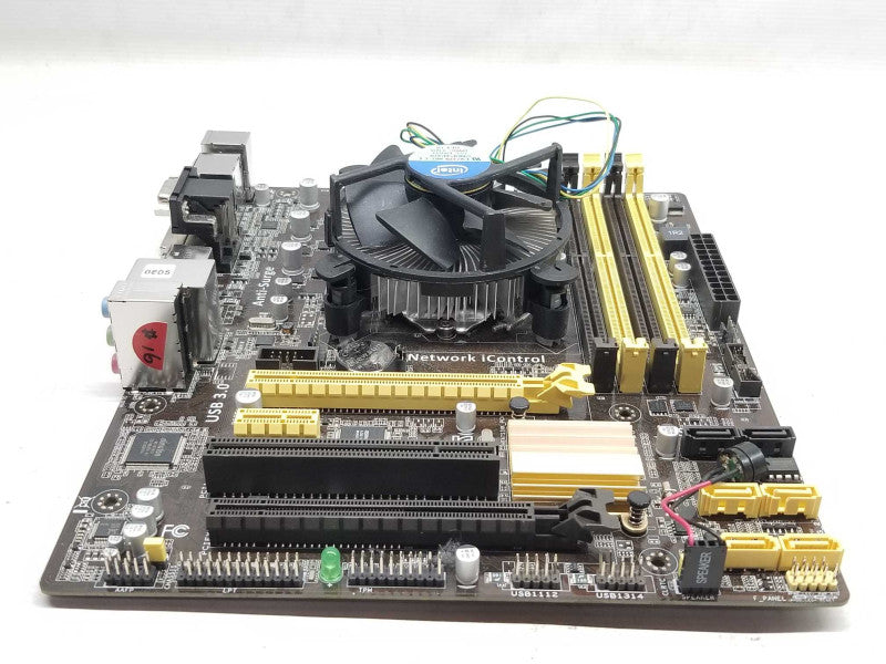 Asus B85M-E/CSM Desktop Board with Core I3-4130 CPU, No RAM/IO Back cover _