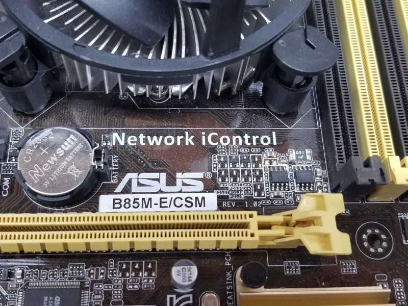 Asus B85M-E/CSM Desktop Board with Core I3-4130 CPU, No RAM/IO Back cover _