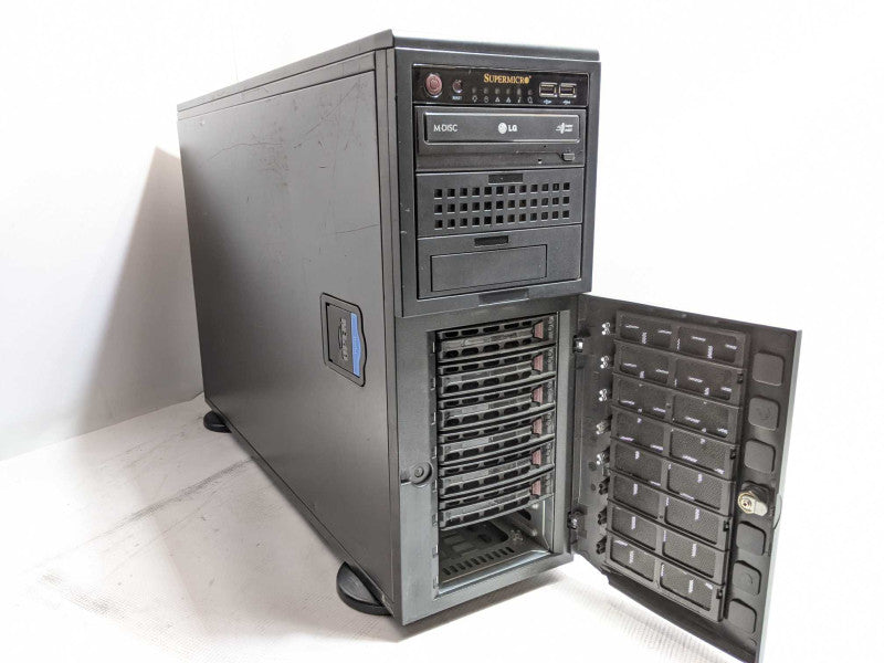 Supermicro Workstation 2x Xeon E5-2680 0 @ 2.7GHz 32GB DDR3 No HDD 3.5\\"