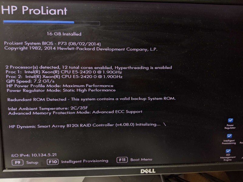 HP Proliant DL380e G8, 2x Xeon E5-2420 1.9GHz 16GB B120i 2x PSU 2.5\\"