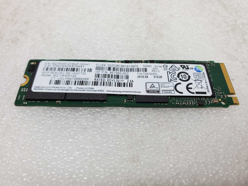 Solid State Drive 512 Gb - NVME - M.2 (