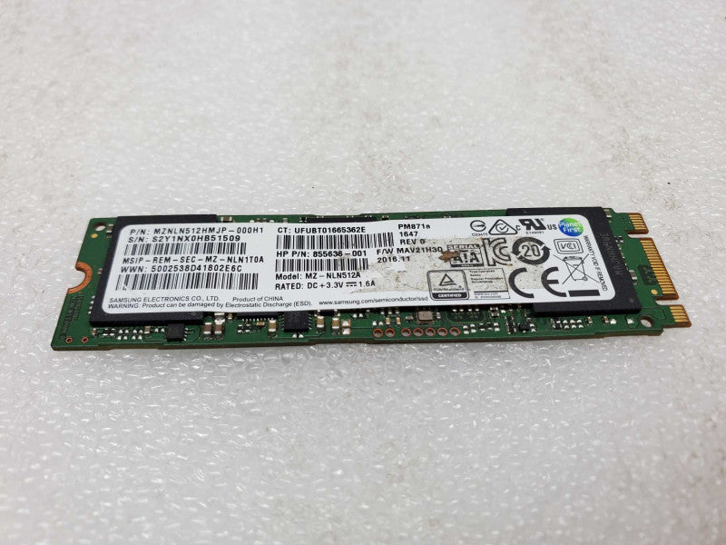 Solid State Drive 512 Gb - Sata - M.2 (