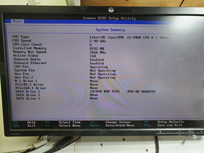 LENOVO 10ST008LUS ThinkCentre M720s Gen9 i5-9400 2.9GHz Intel, 8gb DDR4