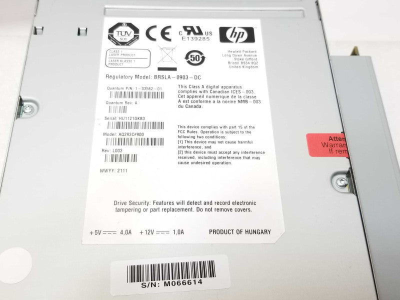 Drive Assembly HP LTO5 FC HH QTM 3-05436-01 AQ293C#900 _