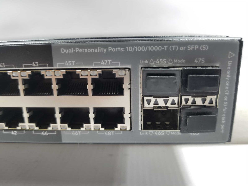 HP ARUBA J9729A 2920-48G-POE+ 48 Port PoE+ Gig Switch, NO PSU, READ* ~