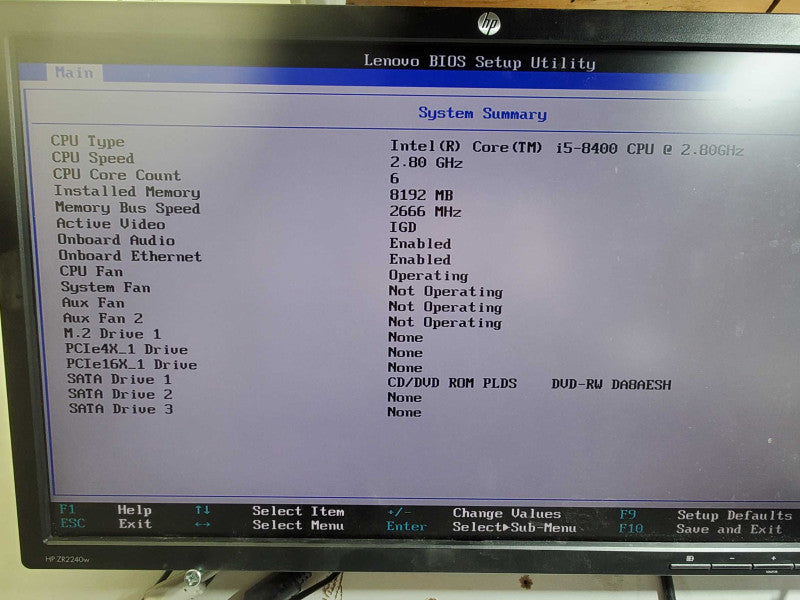 Lenovo ThinkCentre M720s Gen8 Core i5-8400 2.8GHz 8GB DDR4