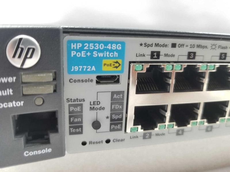 HP J9772A ProCurve 2530-48G-PoE+ 48-Port Gigabit PoE Switch ~