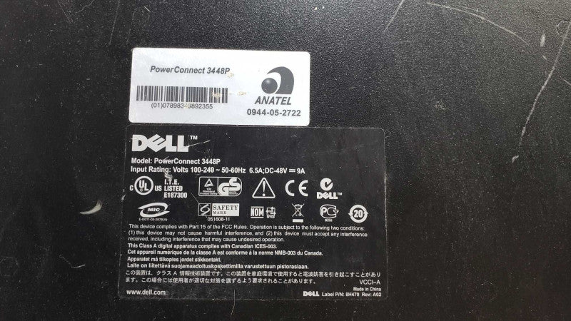Dell Power connect 3448P 48-Port 10/100 Network Switch 2-Port SFP [