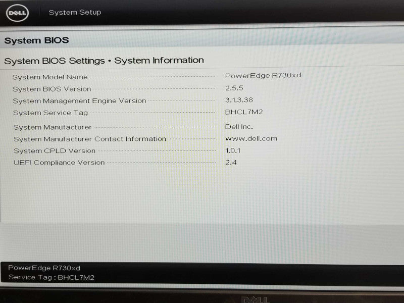 Dell PE R730xd, 2x Xeon E5-2630v4 10C, 64GB DDR4, 8x 6TB HDDs, H730 Mini, Read _