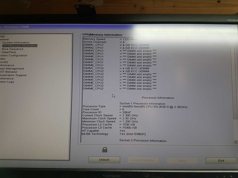 Dell Precision T7600 2x Xeon E5-2630 @ 2.30ghz / 16gb ram / READ #