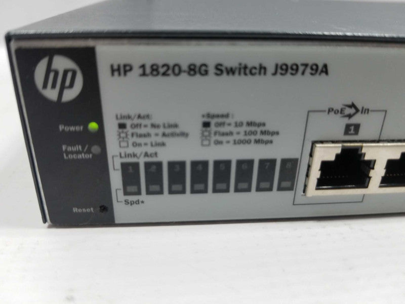 HP 1820-8G Switch J9979A 8-Port Ethernet Gigabit Switch ~