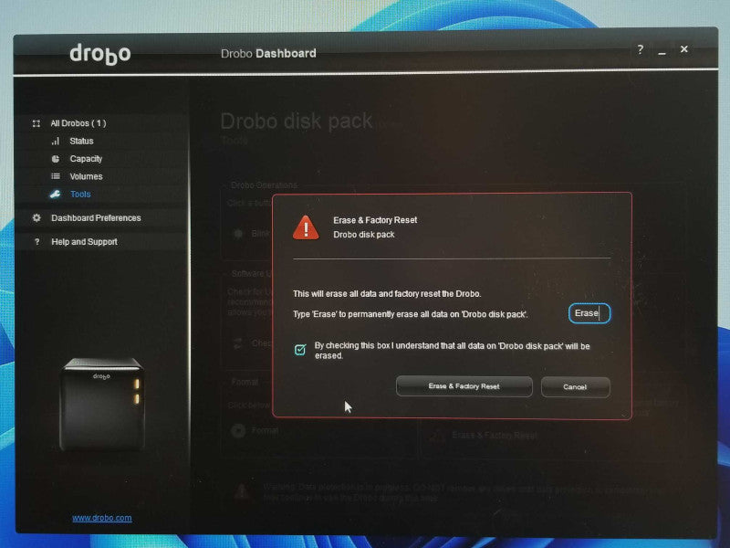 Data Robotics Inc. Drobo DR04D-D 4-Bay Storage Array, No HDD _